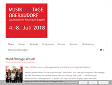 Tablet Screenshot of musikfilmtage-oberaudorf.de